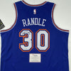 Autographed/Signed Julius Randle New York Knicks Blue Basketball Jersey Fanatics COA