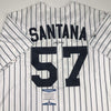 Autographed/Signed Johan Santana Minnesota Pinstripe Baseball Jersey Beckett BAS COA