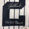 Autographed/Signed Joe Girardi 4x WS Champs New York Pinstripe Baseball Jersey JSA COA
