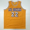Autographed/Signed Elgin Baylor Los Angeles LA Yellow Basketball Jersey JSA COA