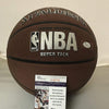 Autographed/Signed Carmelo Anthony Oklahoma City Thunder Spalding Full Size Basketball JSA COA