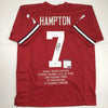 Autographed/Signed Rodney Hampton Georgia Red Stat College Football Jersey PSA/DNA COA by Hall of Fame Sports Memorabilia