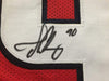 Framed Autographed/Signed Jadeveon Clowney 35x39 Houston Red Football Jersey JSA COA