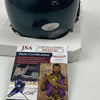 Autographed/Signed DeVonta Smith Philadelphia Eagles Mini Football Helmet JSA COA