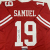 Autographed/Signed Deebo Samuel San Francisco Red Football Jersey JSA COA by Hall of Fame Sports Memorabilia