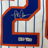 Framed Autographed/Signed Pete Alonso 35x39 New York Mets Authentic Pinstripe Nike Baseball Jersey Fanatics COA