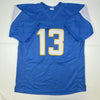 Autographed/Signed Keenan Allen Los Angeles LA Powder Blue Football Jersey Beckett BAS COA
