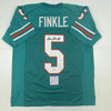 Autographed/Signed Sean Young Ray Finkle Miami Teal Ace Ventura Movie Football Jersey PSA/DNA COA by Hall of Fame Sports Memorabilia