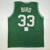 Autographed/Signed Larry Bird Boston Green Basketball Jersey PSA/DNA COA