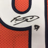 Framed Autographed/Signed Eddie Jackson 35x39 Chicago Orange Football Jersey JSA COA