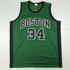Autographed/Signed Paul Pierce Boston Green Basketball Jersey JSA COA