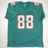 Autographed/Signed Mike Gesicki Miami Teal Football Jersey JSA COA