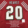 Autographed/Signed Garrison Hearst San Francisco Red Stat Football Jersey PSA/DNA COA