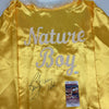 Autographed/Signed Ric Flair Nature Boy Yellow WWE Replica Wrestling Robe JSA COA Auto