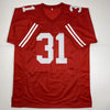 Autographed/Signed Raheem Mostert San Francisco Red Football Jersey JSA COA