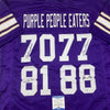 Autographed/Signed Purple People Eaters Minnesota Purple Football Jersey Beckett BAS COA