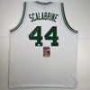 Autographed/Signed Brian Scalabrine Boston White Basketball Jersey JSA COA