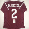 Autographed/Signed Johnny Manziel Texas A&M Maroon College Football Jersey JSA COA by Hall of Fame Sports Memorabilia