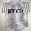 Autographed/Signed Joe Girardi 4x WS Champs New York Pinstripe Baseball Jersey JSA COA