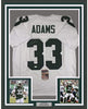 Framed Autographed/Signed Jamal Adams 35x39 New York White Football Jersey JSA COA