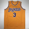Autographed/Signed Josh Hart Los Angeles LA #3 Yellow Basketball Jersey JSA COA
