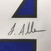 Framed Autographed/Signed Josh Allen 35x39 Kentucky Blue College Football Jersey JSA COA