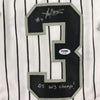 Framed Autographed/Signed Harold Baines 05 WS Champs 35x39 Chicago Pinstripe Baseball Jersey PSA/DNA COA