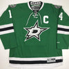 Autographed/Signed Jamie Benn Dallas Green Hockey Jersey Beckett BAS COA
