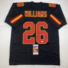 Autographed/Signed Damien Williams Kansas City Black Football Jersey JSA COA