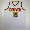 Autographed/Signed Nikola Jokic Denver White Basketball Jersey JSA COA