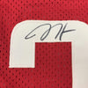 Framed Autographed/Signed James Harden 35x39 Houston Red Basketball Jersey Beckett BAS COA