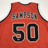 Autographed/Signed Ralph Sampson Virginia Orange College Basketball Jersey Tristar COA