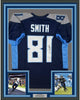 Framed Autographed/Signed Jonnu Smith 35x39 Tennessee Dark Blue Football Jersey Beckett BAS COA