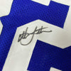 Framed Autographed/Signed Christian Laettner 35x39 Duke Blue College Basketball Jersey PSA/DNA COA