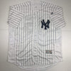 Autographed/Signed Luke Voit New York Pinstripe Baseball Jersey Beckett BAS COA