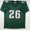 Autographed/Signed Miles Sanders Philadelphia Green Football Jersey JSA COA