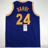 Autographed/Signed Rick Barry Golden State Blue Basketball Jersey JSA COA