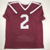 Autographed/Signed Johnny Manziel Texas A&M Maroon Stat College Football Jersey JSA COA