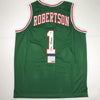 Autographed/Signed Oscar Robertson Milwaukee Green Basketball Jersey PSA/DNA COA