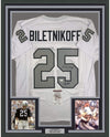 Framed Autographed/Signed Fred Biletnikoff HOF 88 35x39 Oakland Color Rush Football Jersey JSA COA