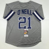 Autographed/Signed Paul O'Neill New York Grey Baseball Jersey JSA COA