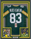 Framed Autographed/Signed Marquez Valdes-Scantling 35x39 Green Bay Green Football Jersey JSA COA