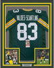 Framed Autographed/Signed Marquez Valdes-Scantling 35x39 Green Bay Green Football Jersey JSA COA