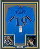 Framed Autographed/Signed Robin Yount 35x39 Milwaukee Blue Baseball Jersey JSA COA