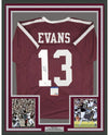 Framed Autographed/Signed Mike Evans 35x39 Texas A&M Maroon College Football Jersey PSA/DNA COA