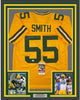Framed Autographed/Signed Za'Darius Smith 35x39 Green Bay Yellow Football Jersey JSA COA