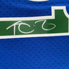 Framed Autographed/Signed Kevin Garnett 35x39 Minnesota Timberwolves Blue Authentic Mitchell & Ness Basketball Jersey Fanatics COA