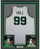 Framed Autographed/Signed Tacko Fall 35x39 Boston White Basketball Jersey PSA/DNA COA
