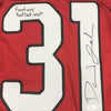 Framed Autographed/Signed David Johnson Fantasy Football MVP 35x39 Arizona Red Football Jersey JSA COA