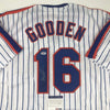 Autographed/Signed Dwight Doc Gooden New York Pinstripe Baseball Jersey PSA/DNA COA by Hall of Fame Sports Memorabilia